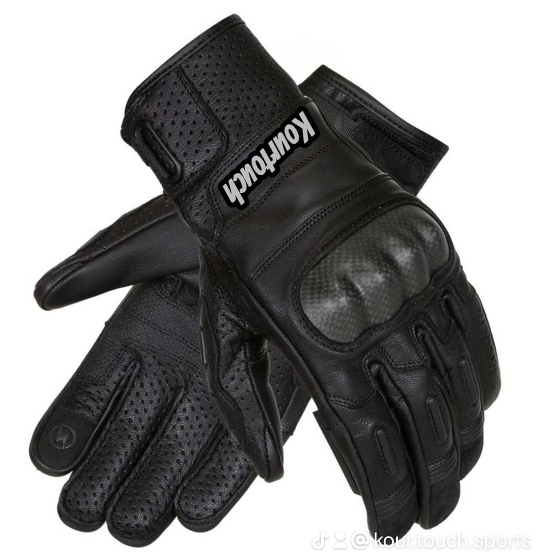 Black Winter Motorcycle Gloves